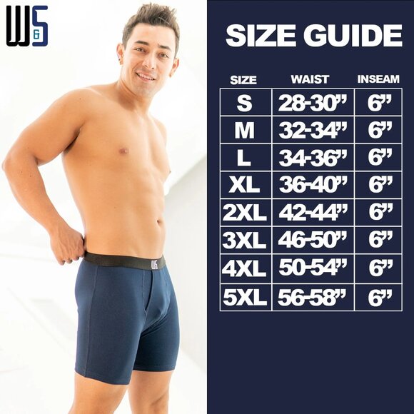 WarriorFit Moisture Wicking Fabric - W/Chafe Safe Pouch 7 Pack West - Picture 7 of 8